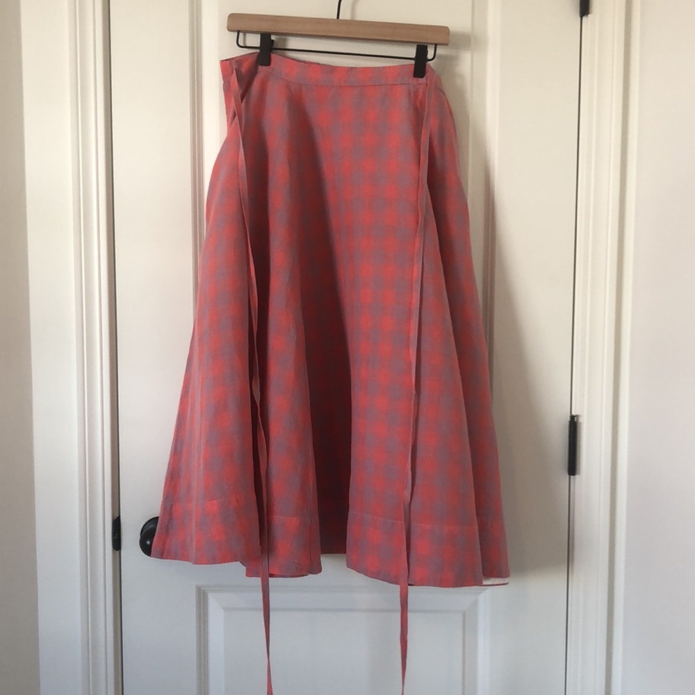 NEW Son de Flor Wrap Midi Skirt